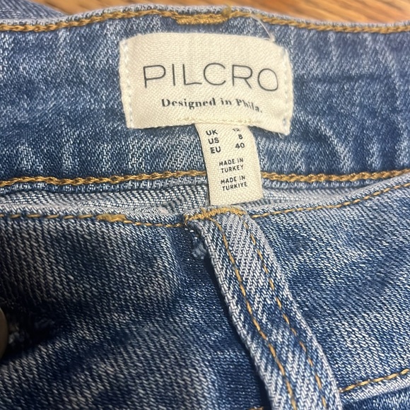 Pilcro Denim Buttondown Pencil Skirt Size 8 - Picture 11 of 11